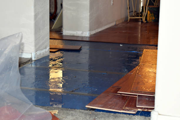 Professional Flood Damage Repair technician working in White Plains, NC